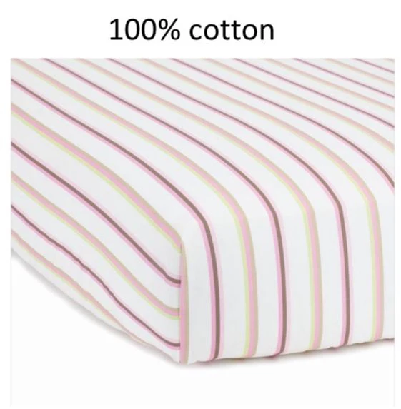 [Jarrons & Co.] Happy Cot Baby Cot Cotton Fitted Sheet (1pc) - Various Designs - Image 3