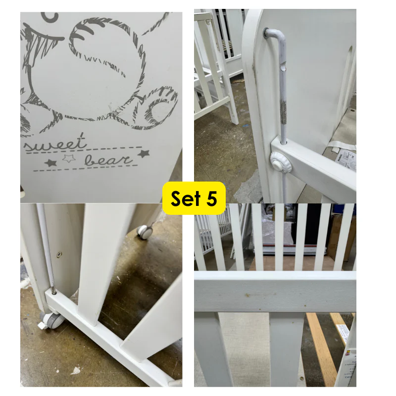 Micuna Sweet Bear Baby Cot with Relax System [Display & New Stock] - Image 13