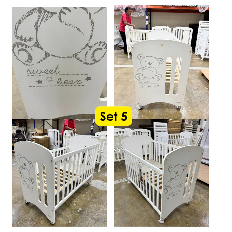 Micuna Sweet Bear Baby Cot with Relax System [Display & New Stock] - Image 15