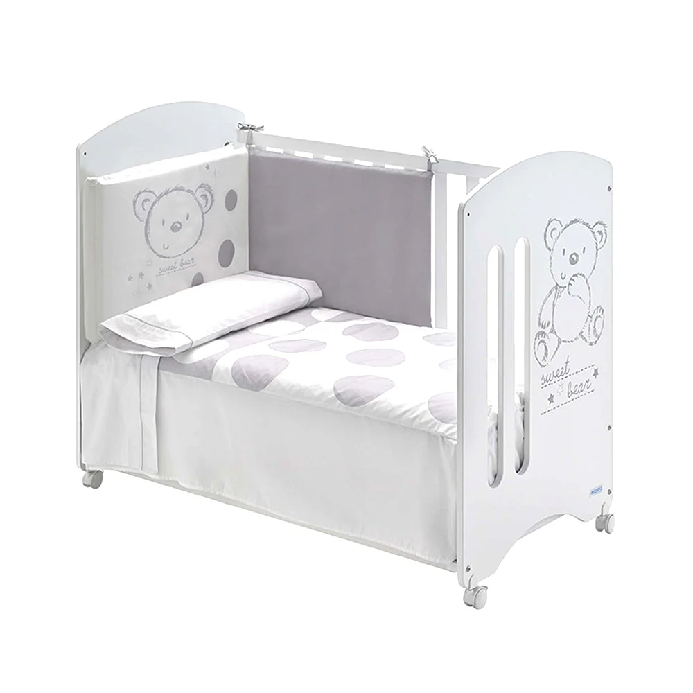 Micuna Sweet Bear Baby Cot with Relax System [Display & New Stock] - Image 7