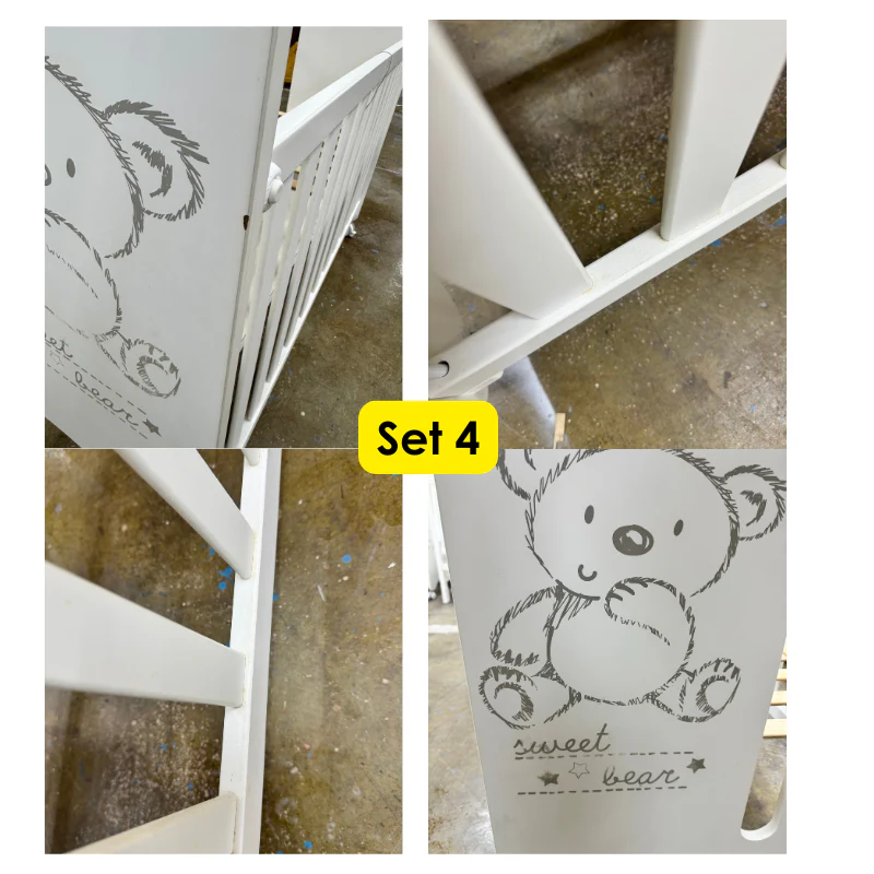 Micuna Sweet Bear Baby Cot with Relax System [Display & New Stock] - Image 9