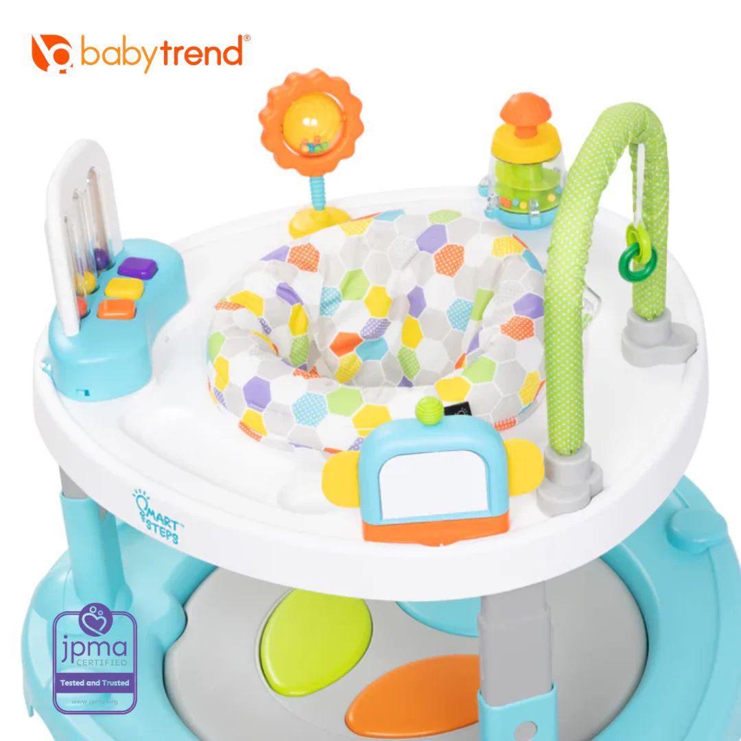 Baby Trend Smart Steps by Baby Trend Bounce N’ Dance 4-in-1 Activity Center Walker - Hexagon Dots - Image 11