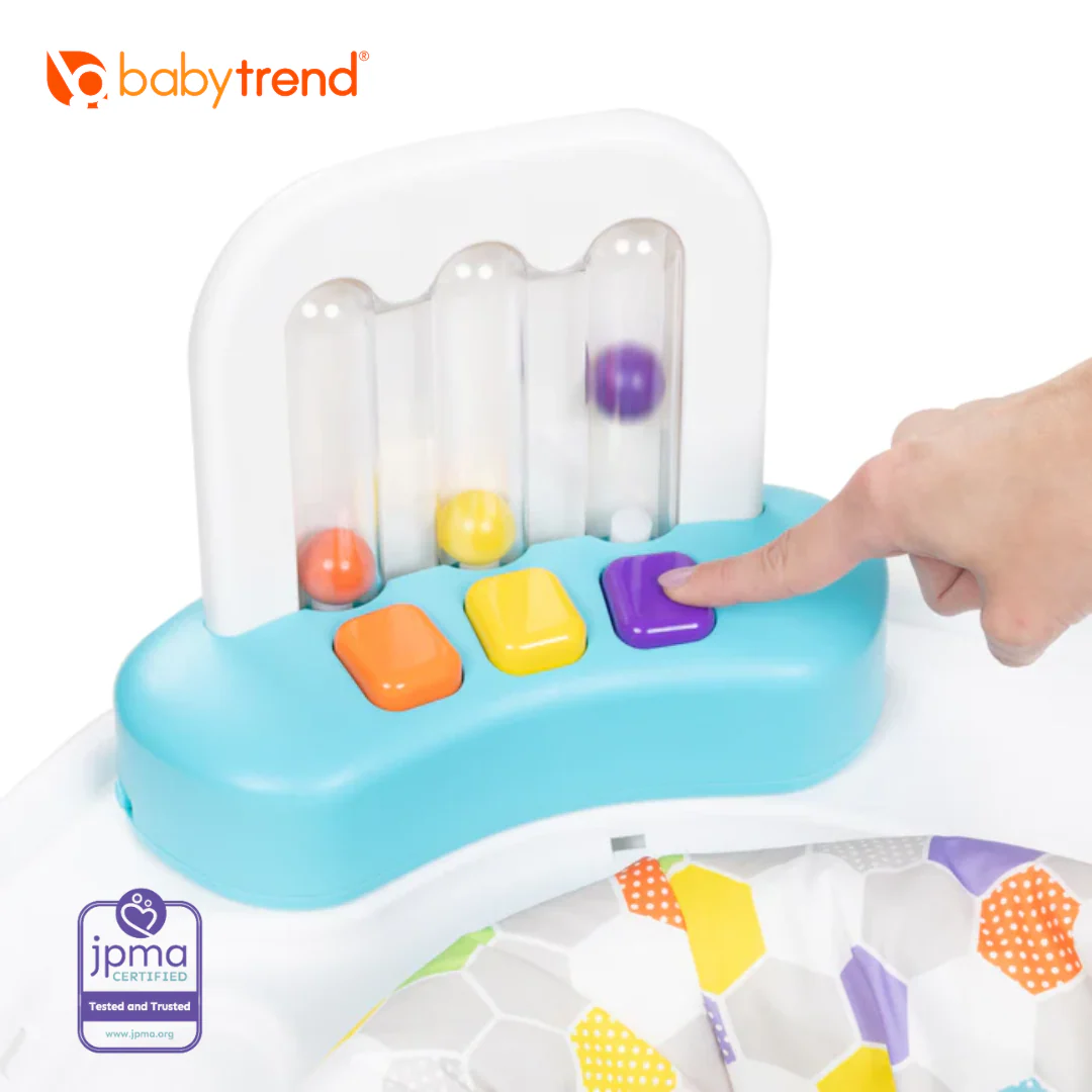 Baby Trend Smart Steps by Baby Trend Bounce N’ Dance 4-in-1 Activity Center Walker - Hexagon Dots - Image 13