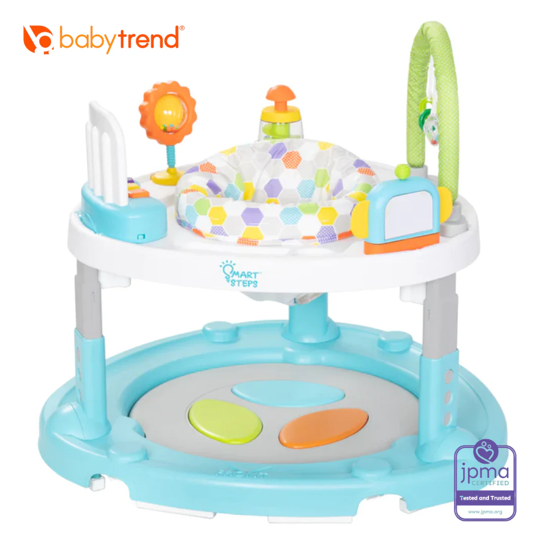 Baby Trend Smart Steps by Baby Trend Bounce N’ Dance 4-in-1 Activity Center Walker - Hexagon Dots - Image 8